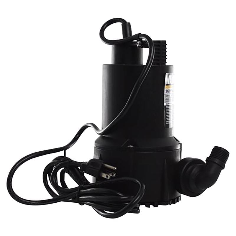 Wayne VIP30 1/3 HP 2600 gph Thermoplastic Switchless Switch Bottom AC Submersible Multi-Use Pump