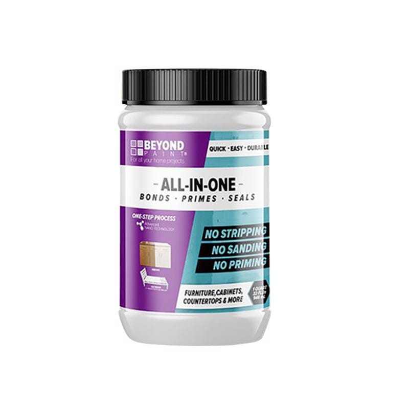 Beyond Paint BP06CP Flat Off White Water-Based All-In-One Paint Exterior and Interior 1 qt
