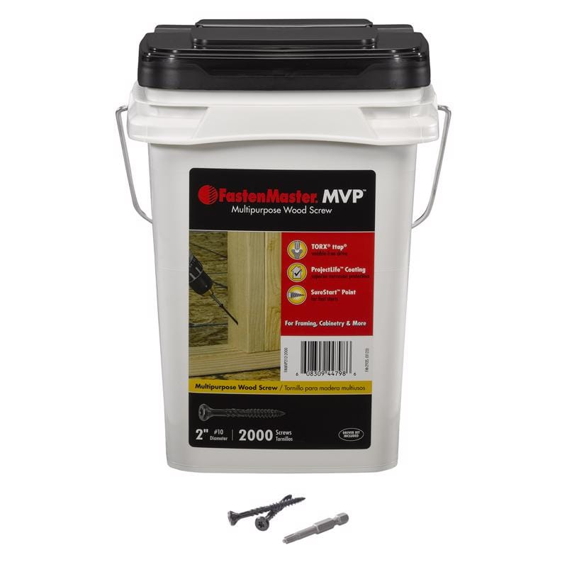 The Fastenmaster MVP FMMVP002-2000 FastenMaster MVP 2 in. L Torx Ttap Self-Tapping Wood Screws 2000 pk