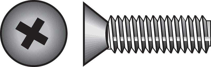 Hillman 0825484 No. 8-32 Ga. X 1-1/2 in. L Phillips Flat Head Stainless Steel Machine Screws 100 pk