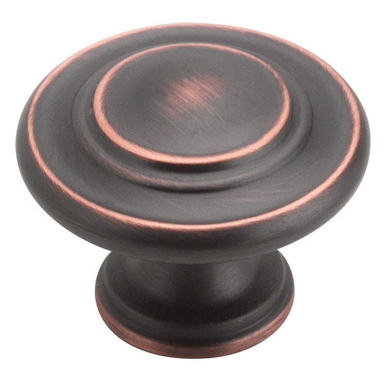 Amerock BP1586ORB Round Cabinet Knob 1-5/16 in. D 1 in. Oil Rubbed Bronze 1 pk