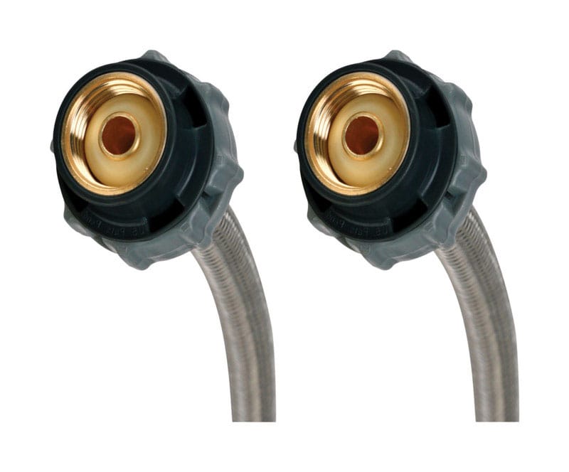 Fluidmaster B4F30CS Click Seal 1/2 in. FIP X 1/2 in. D FIP 30 in. Stainless Steel Supply Line