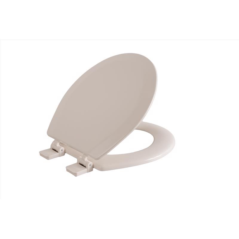 Oakbrook Collection MD013-FG--BIS Laurel Round Biscuit Wood Toilet Seat