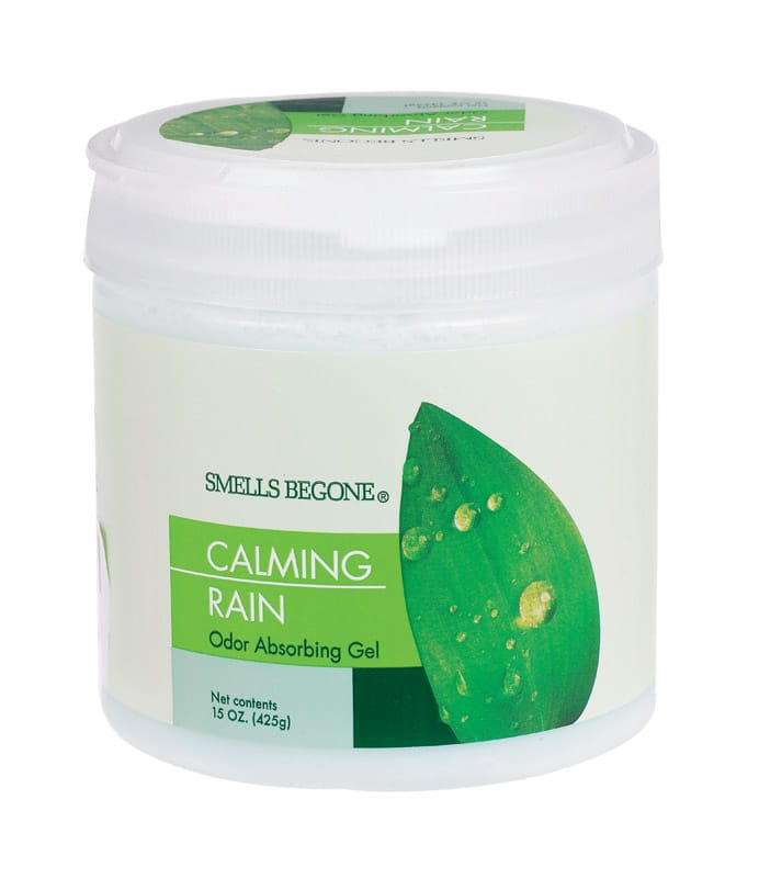 Smells Begone 50516 Calming Rain Scent Odor Absorber 15 oz Gel