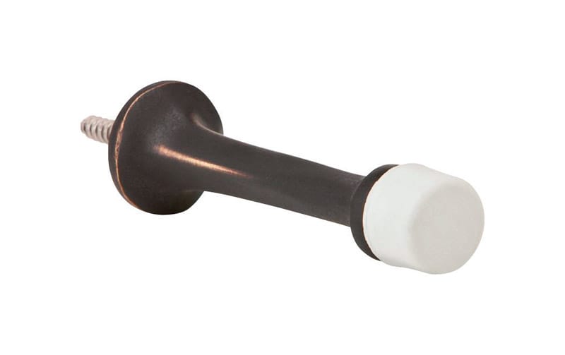 Ives 61A-716 3-3/16 in. W X 7/8 in. L Aluminum Oil Rubbed Bronze Black Door Stop Mounts to wall