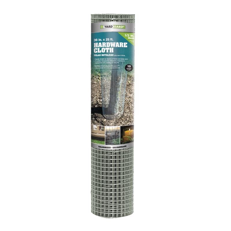 Yardgard 308225B 36 in. H X 25 ft. L Galvanized Steel Hardware Cloth 1/2 in.