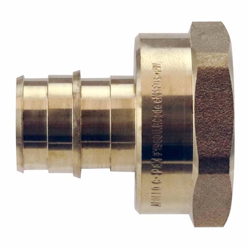 Apollo EPXFA341 Expansion PEX / Pex A 3/4 in. Expansion PEX in to X 1 in. D FPT Brass Female Adapter