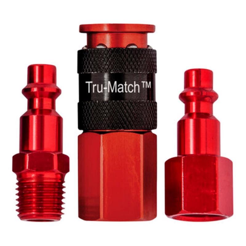 Tru-Flate TRFL13207R Couplr/Plug Kt Alum 1/4"