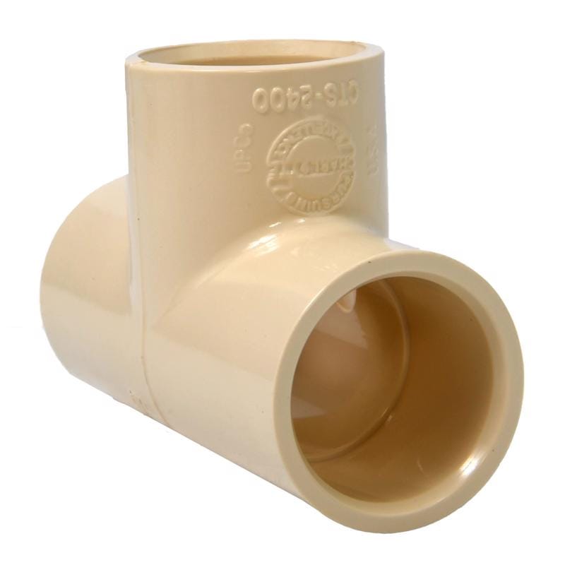 Charlotte Pipe CTS02400C0800 FlowGuard 3/4 in. Slip X 3/4 in. D Slip CPVC Tee 10 pk