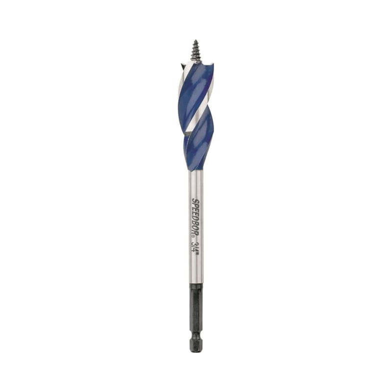 Irwin 3041004 Speedbor 3/4 in. X 6 in. L Carbon Steel Wood Boring Bit Quick-Change Hex Shank 1 pc