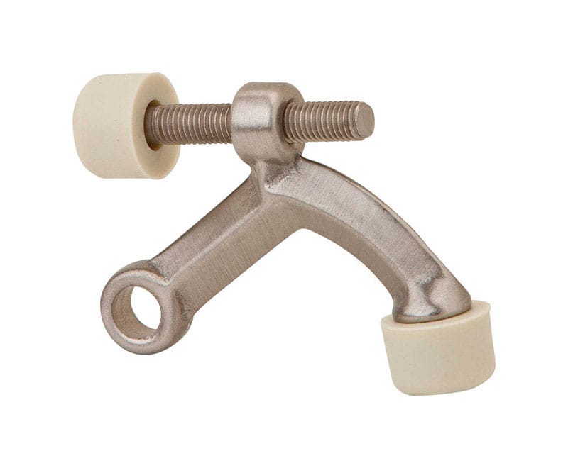 Ives 70B15 0.6 in. W X 3 in. L Brass Satin Nickel Hinge Pin Door Stop Mounts to door