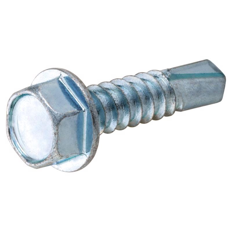 Hillman 560326 No. 10-16 Ga. X 1/2 in. L Hex Hex Washer Head Self-Drilling Screws 100 pk