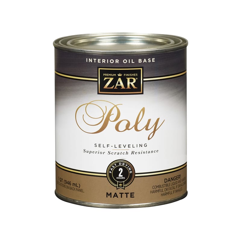 Zar 832713 Matte Clear Oil-Based Polyurethane 1 qt