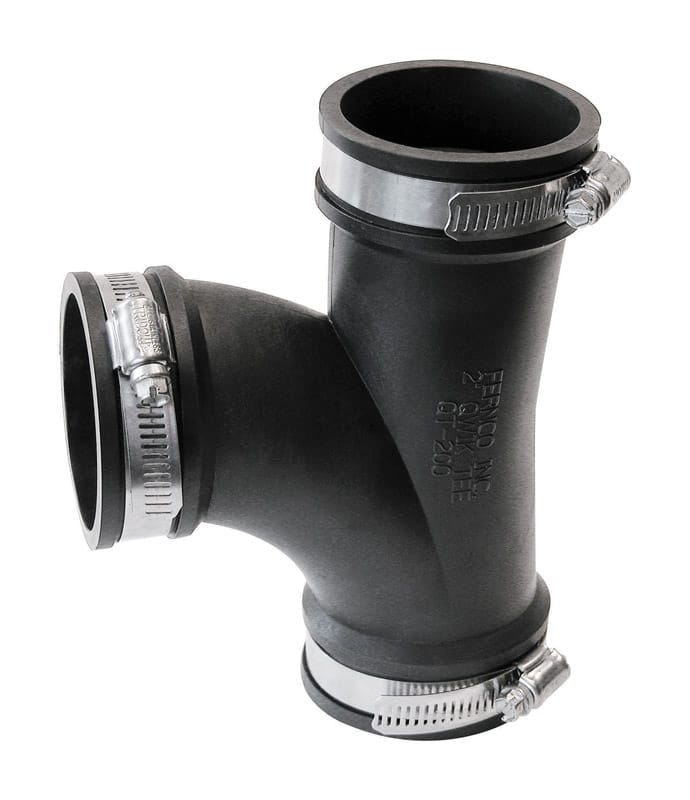 Fernco PQT-200 Schedule 40 2 in. Hub X 2 in. D Hub PVC Tee 1 pk