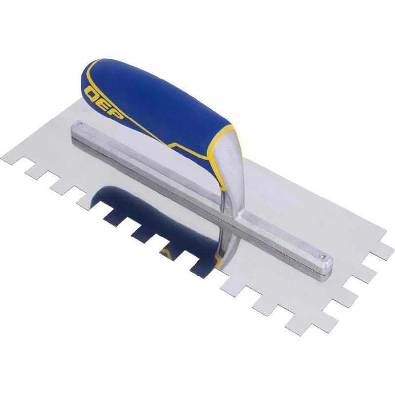 Qep 49919-12 3.5 in. H X 4.5 in. W X 11 in. L Steel Square Notch Trowel 1 pk