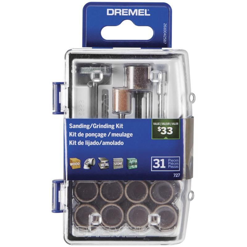 Dremel 727-01 Sanding and Grinding Kit 31 pc