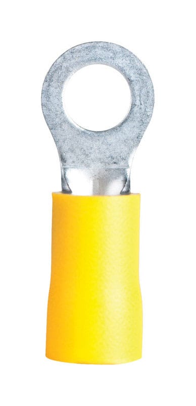 Gardner Bender 14-099 4 Ga. Insulated Wire Ring Terminal Yellow 4 pk