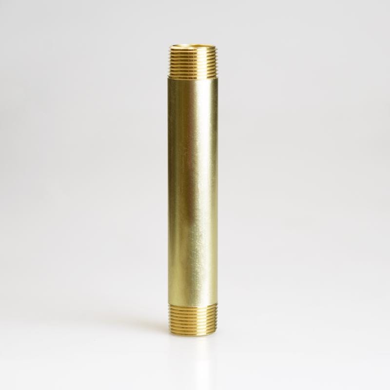 Atc 6JC126300201055 3/4 in. MPT X 3/4 in. D MPT Yellow Brass Nipple 6 in. L
