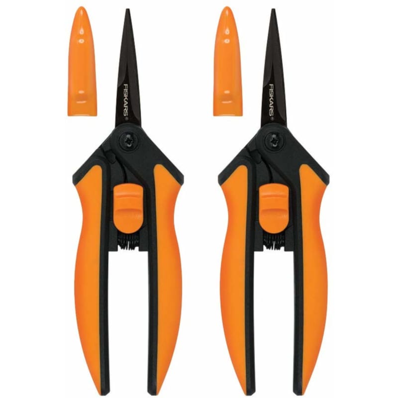 Fiskars 399241-1002 Softgrip Stainless Steel Straight Edge Pruners