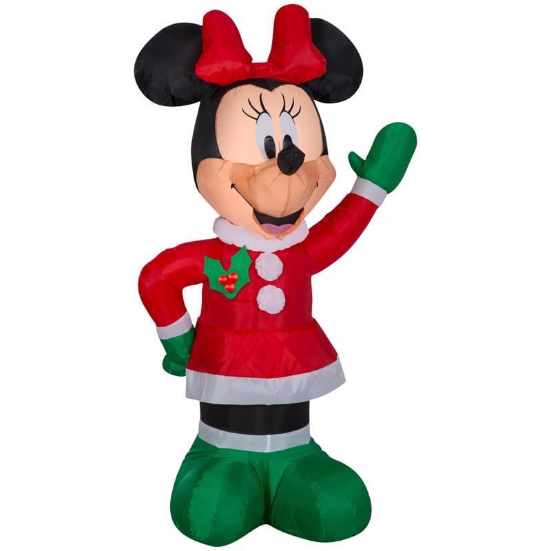 Disney 117074 Airblown LED Minnie in Winter Outfit 4 ft. Inflatable