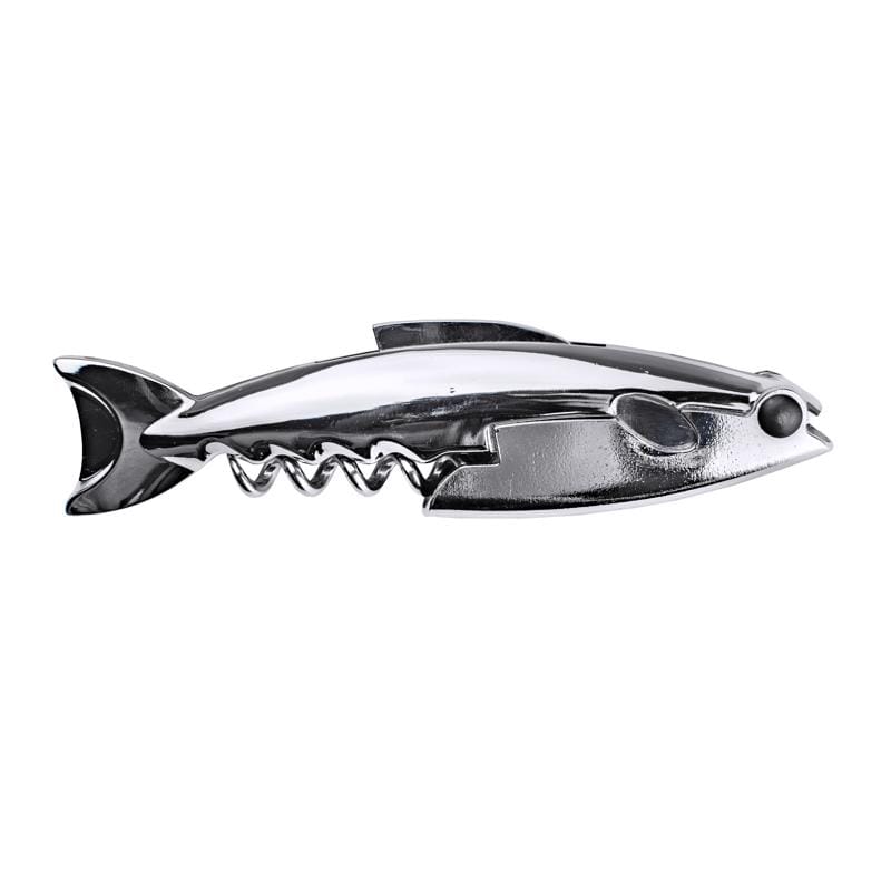 BARY3 BAR-0752 Silver Stainless Steel Waiter's Corkscrew