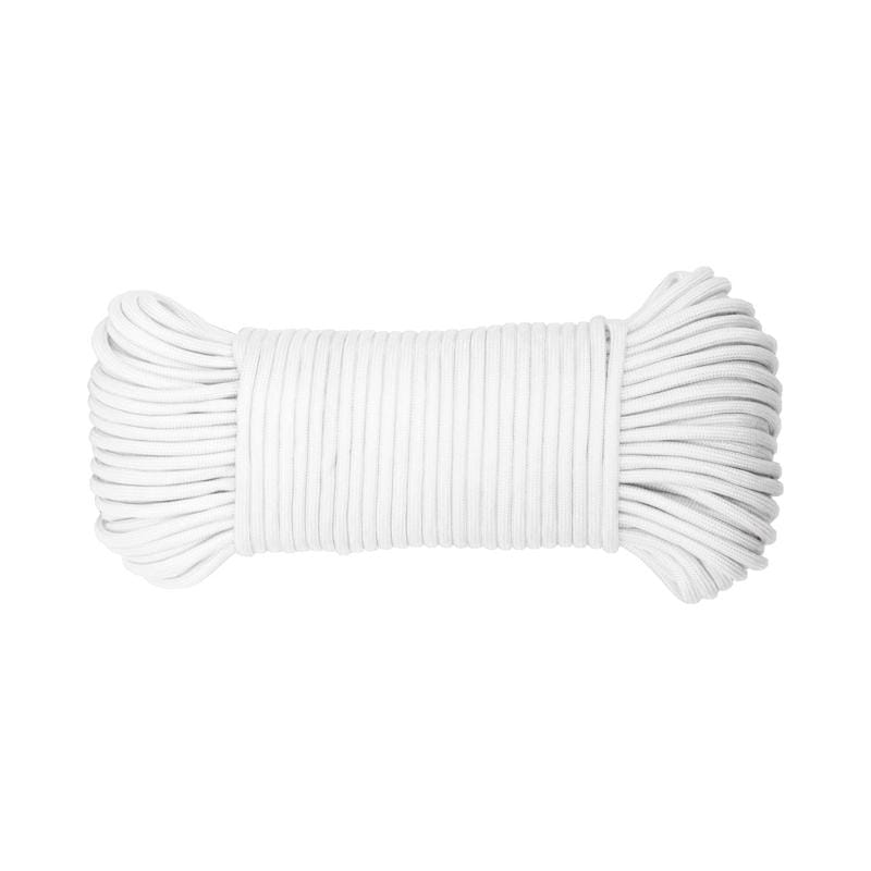 Koch Industries 5550236 5/32 in. D X 100 ft. L White Diamond Braided Paracord Rope