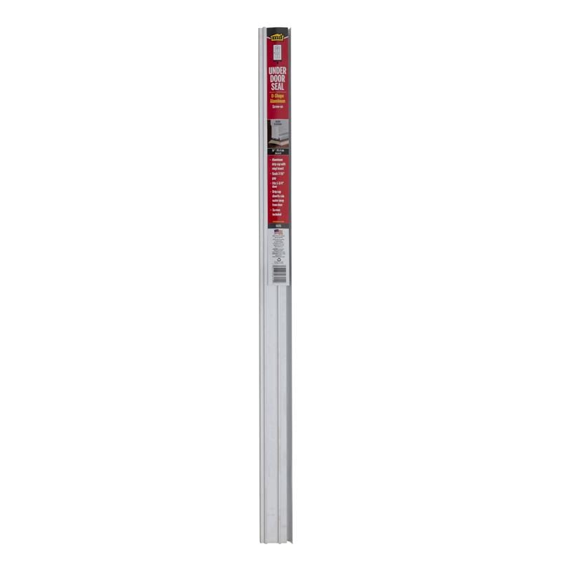 M-D Building Products 06155 Silver Aluminum Under Door Seal For Doors 36 in. L X 1.75 in.