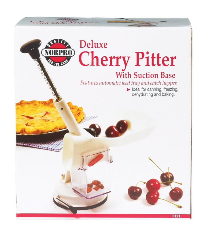 Norpro 5121 Nordic White ABS/Stainless Steel Deluxe Cherry Pitter