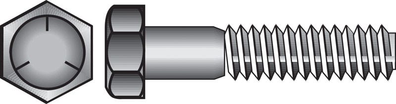 Hillman 200072 5/16 in. D X 1-1/4 in. L Heat Treated Zinc Steel Hex Head Cap Screw 100 pk