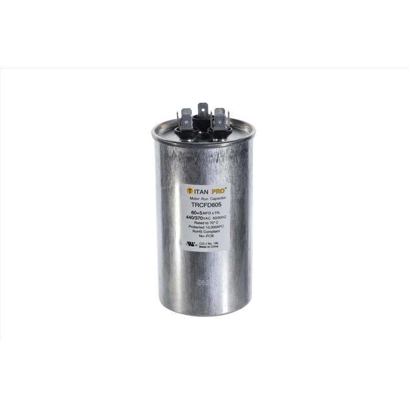 Titan Pro TRCFD605 60+5 MFD 440 V Round Run Capacitor