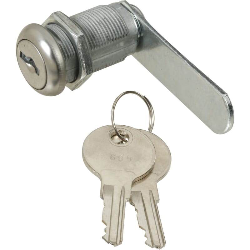 National Hardware N192-484 Chrome Silver Steel Cabinet/Drawer Lock