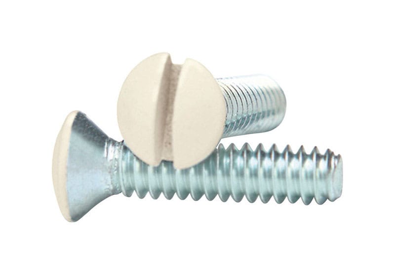 Amerelle PSIV Ivory Steel Wall Plate Screws 10 pk