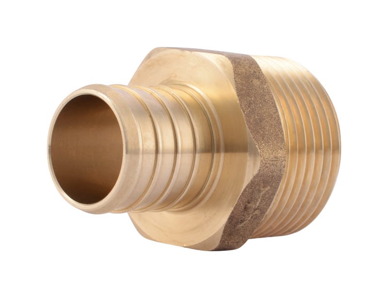 Sharkbite UC140LFA 1 in. PEX Barb Grade X 1 in. D MPT Brass Pipe Adapter