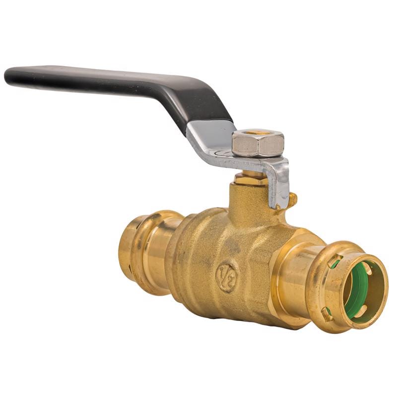 QuickFitting SPBV11R 1/2 in. Brass Press Ball Valve