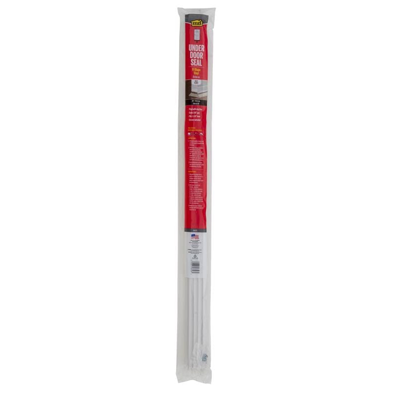 M-D Building Products 06528 White Vinyl U-Shaped Bottom For Doors 36 in. L X 1.13 in.