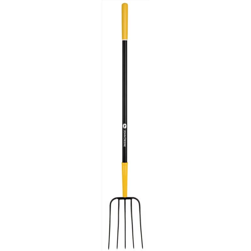 John Deere BPJ-5F-JD 5 Tine Steel Manure Fork 48 in. Fiberglass Handle