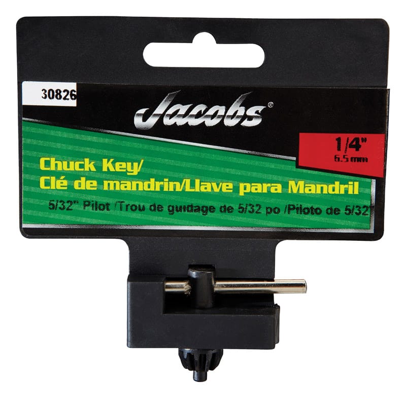 Jacobs 30826 1/4 in. X 5/32 in. Chuck Key T-Handle Steel 1 pc