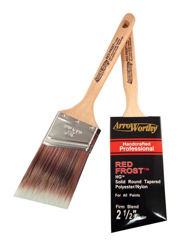 ArroWorthy 2020 0250 Red Frost 2-1/2 in. Angle Paint Brush