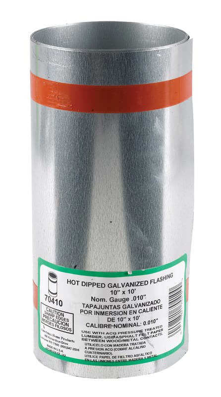 Amerimax 70410 10 in. W X 10 ft. L Galvanized Steel Valley Flashing Silver