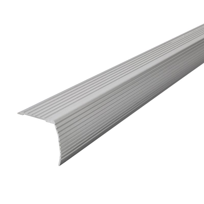 M-D Building Products 43309 CINCH 1.125 in. H X 1.125 in. W X 36 in. L Satin Silver Aluminum Stair Edge