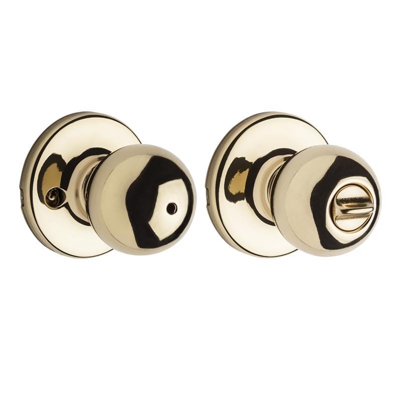 Kwikset 93001-873 Polo Polished Brass Privacy Knob
