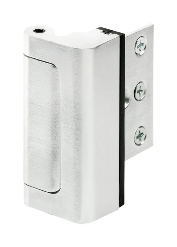 Prime-Line U 11325 3 in. L Brushed Chrome Silver Aluminum Entry Door Blocker 1 pk
