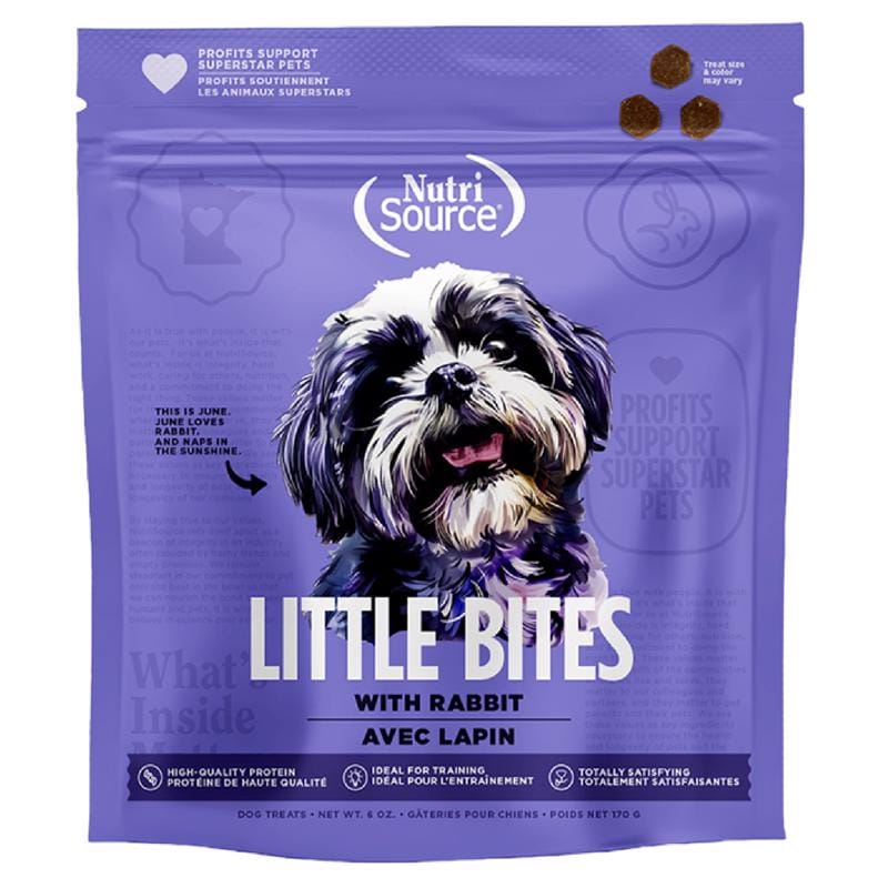 NutriSource 80005 Rabbit Treats For Dogs 6 oz 1 pk