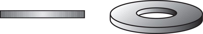 Hillman 7270061 Zinc-Plated Steel 3/8 in. USS Flat Washer 100 pk