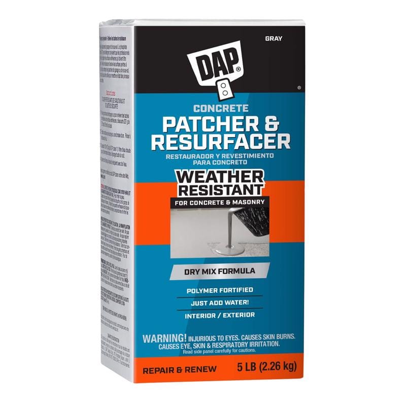 Dap 7079810466 Dry Mix Concrete Resurfacer 5 lb Gray