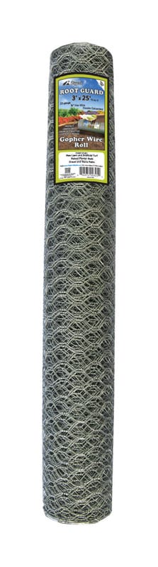 Digger'S B325 Root Guard 3 in. H X 25 in. D Silver Coated Wire Gopher Wire Roll