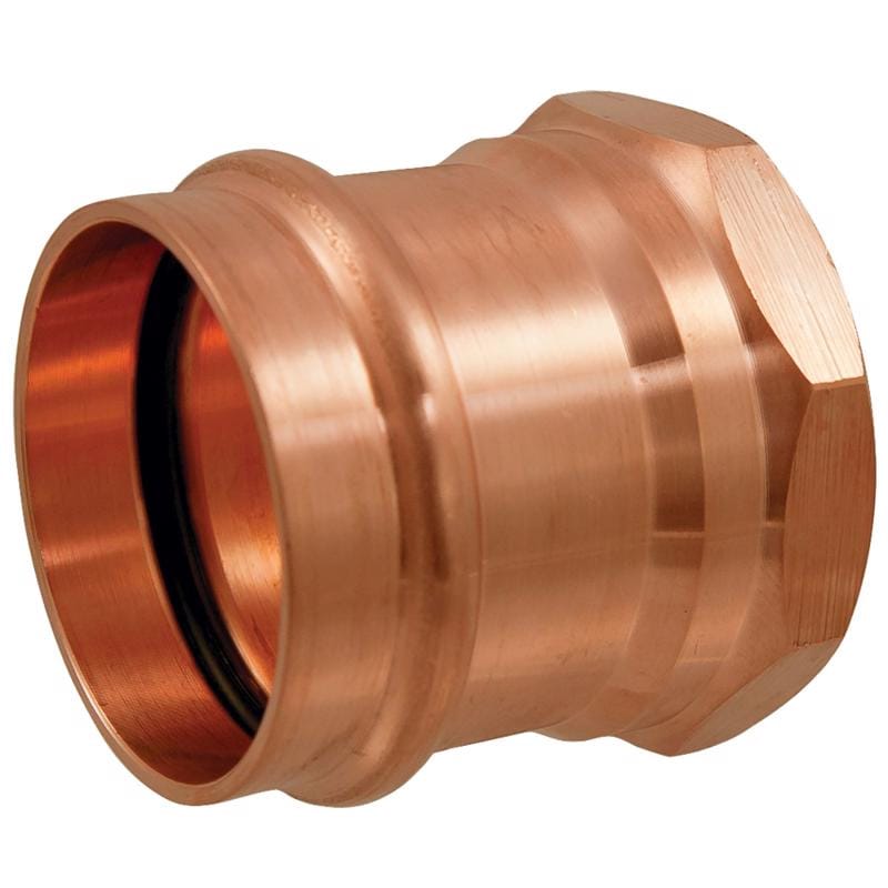 Nibco 9025100PCU 3/4 in. Press X 1/2 in. D FIP Wrought Copper Adapter 1 pk