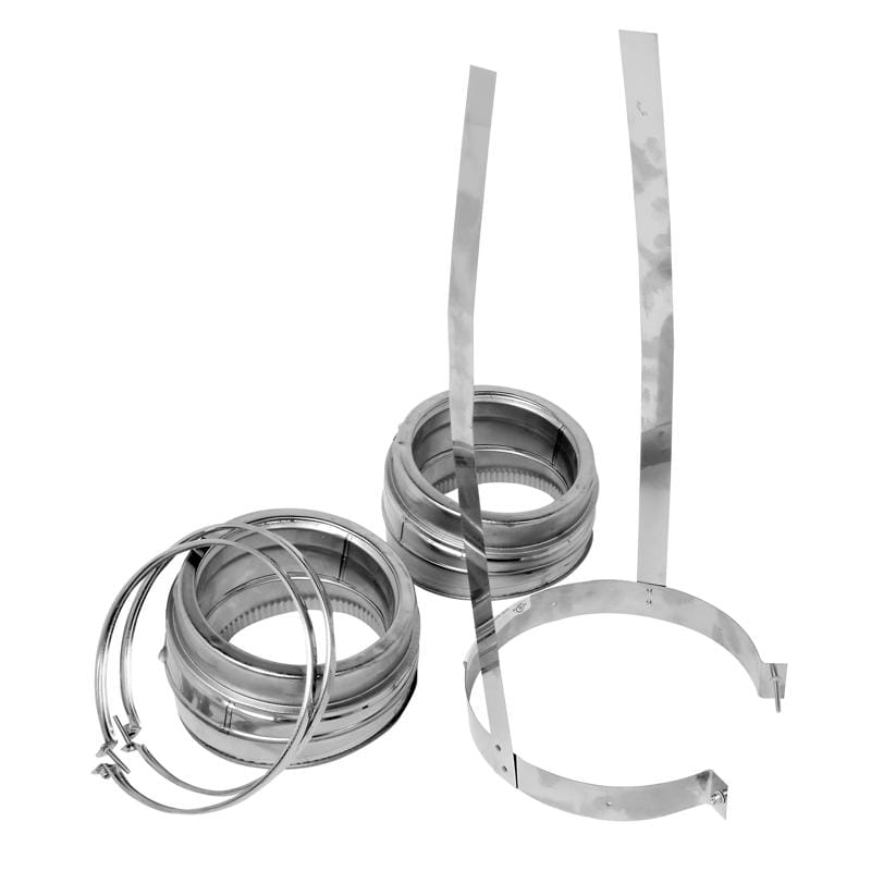 Selkirk 206206 6 in. D X 6 in. D Adjustable 15 deg Stainless Steel Insulated Elbow Kit