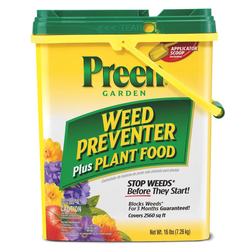 Preen 21-63906 Granules Weed Preventer & Fertilizer 16 lb