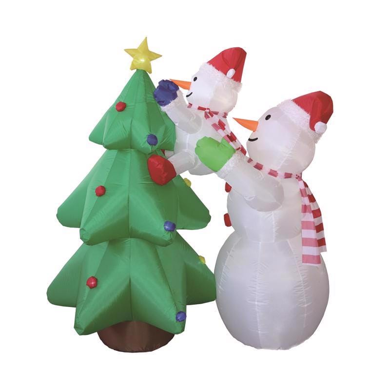 Celebrations 23MY0519 Snowman with Tree 6 ft. Inflatable